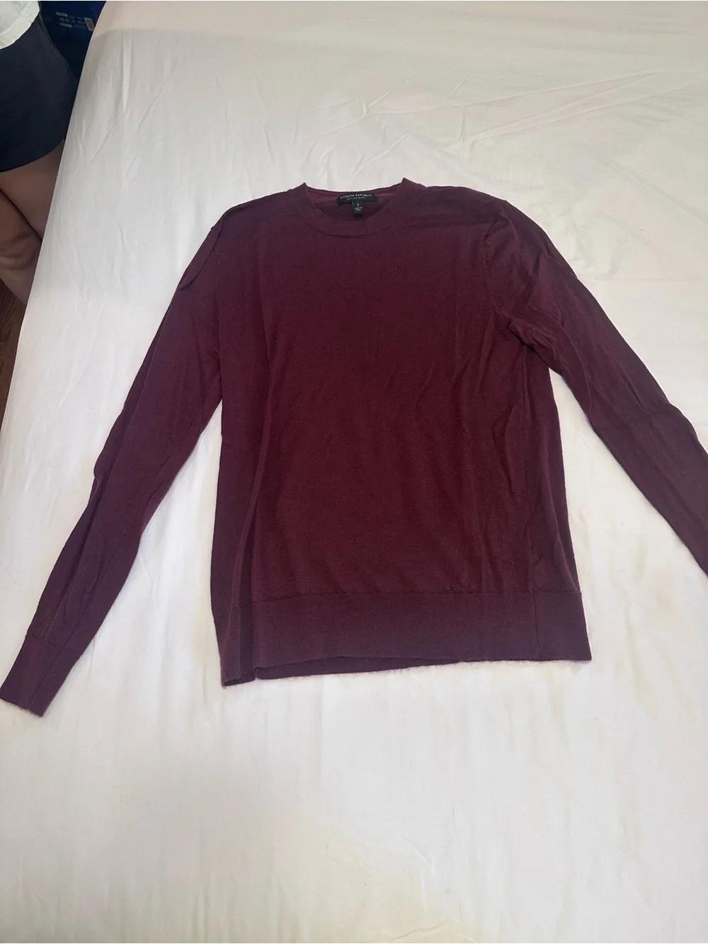 Banana Republic Men's Crewneck Sweater - Wine